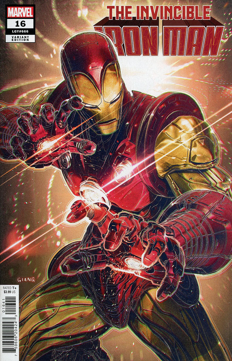 Invincible Iron Man Vol 4 #16 Cover D Variant John Giang Cover