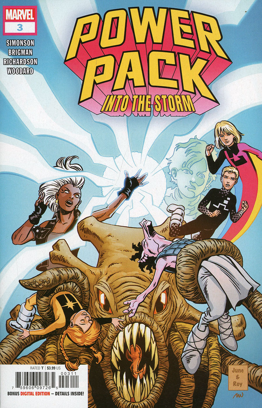 Power Pack Into The Storm #3 Cover A Regular June Brigman Cover