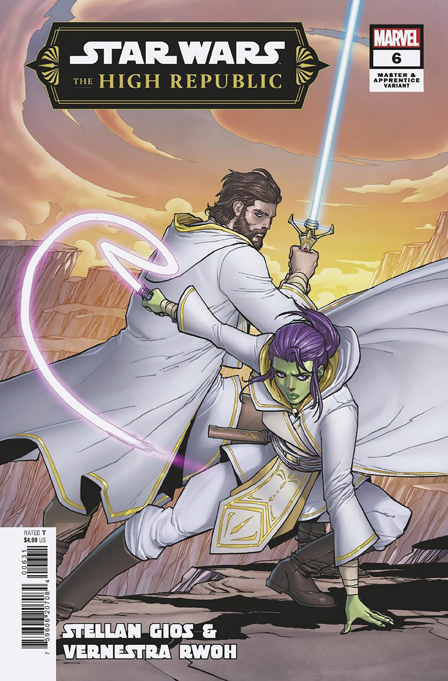 Star Wars The High Republic Vol 3 #6 Cover B Variant Giuseppe Camuncoli Master & Apprentice Stellan Gios & Vernestra Rwoh Cover