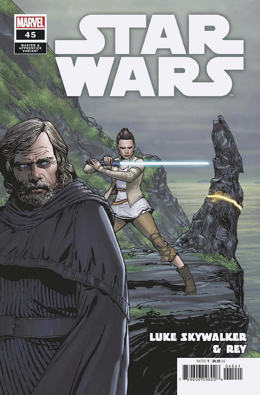 Star Wars Vol 5 #45 Cover B Variant Giuseppe Camuncoli Master & Apprentice Luke Skywalker & Rey Cover