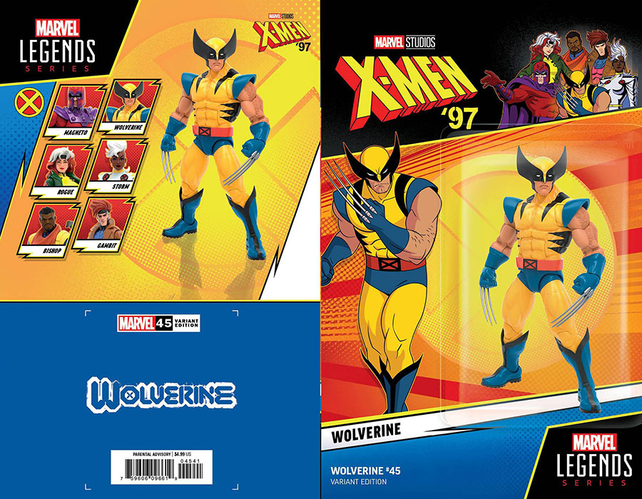 Wolverine Vol 7 #45 Cover C Variant Wolverine X-Men 97 Action Figure Cover
