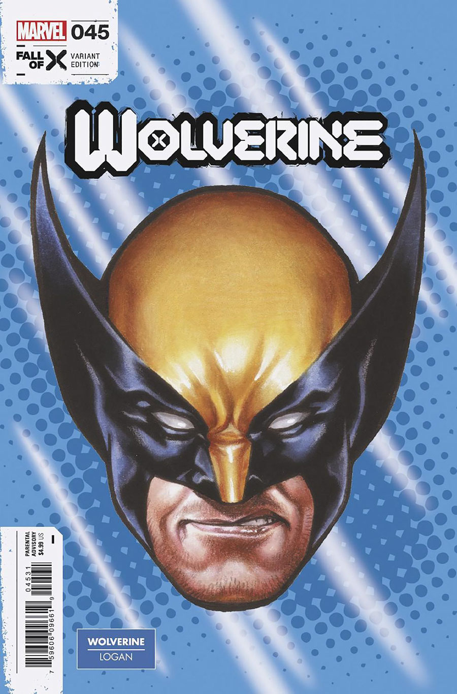 Wolverine Vol 7 #45 Cover D Variant Mark Brooks Headshot Cover