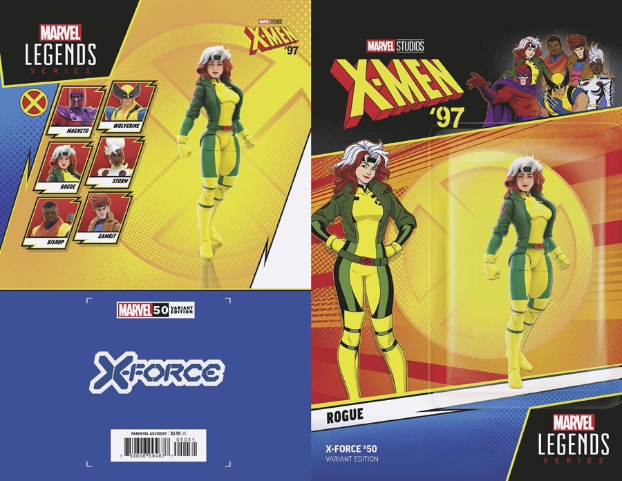 X-Force Vol 6 #50 Cover B Variant Rogue X-Men 97 Action Figure Cover