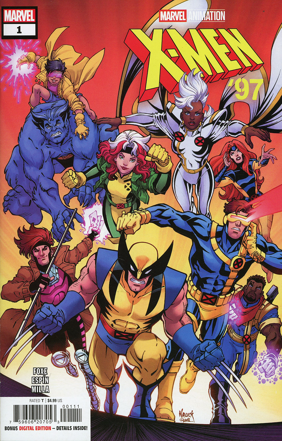 X-Men 97 #1 Cover A Regular Todd Nauck Cover (Limit 1 Per Customer)