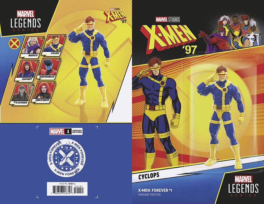 X-Men Forever (2024 Mini-Series) #1 Cover B Variant Cyclops X-Men 97 Action Figure Cover