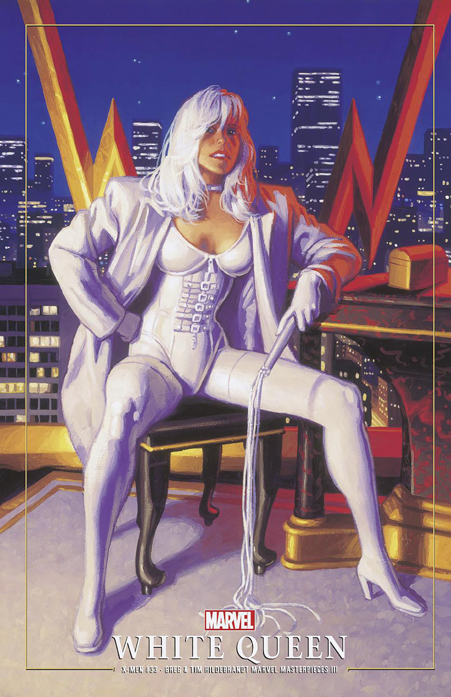 X-Men Vol 6 #33 Cover B Variant Greg Hildebrandt & Tim Hildebrandt Marvel Masterpieces III White Queen Cover (Fall Of The House Of X Tie-In)