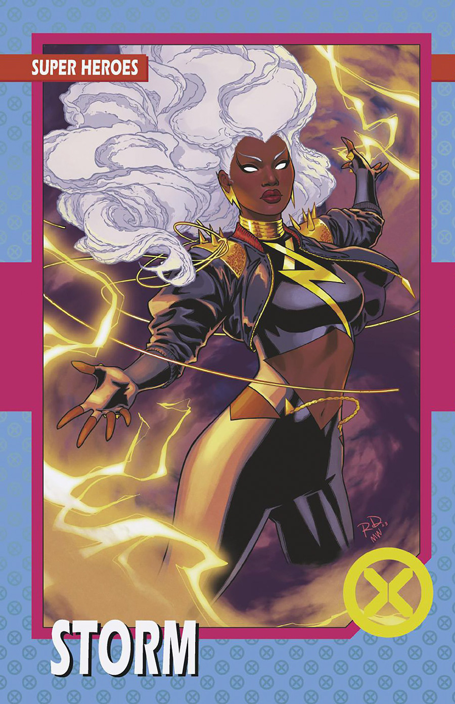 X-Men Vol 6 #33 Cover E Variant Russell Dauterman Trading Card Cover (Fall Of The House Of X Tie-In)