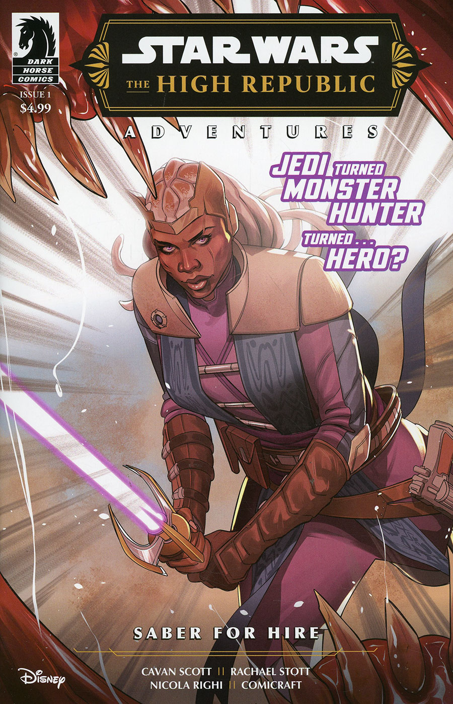 Star Wars The High Republic Adventures Saber For Hire #1 Cover A
