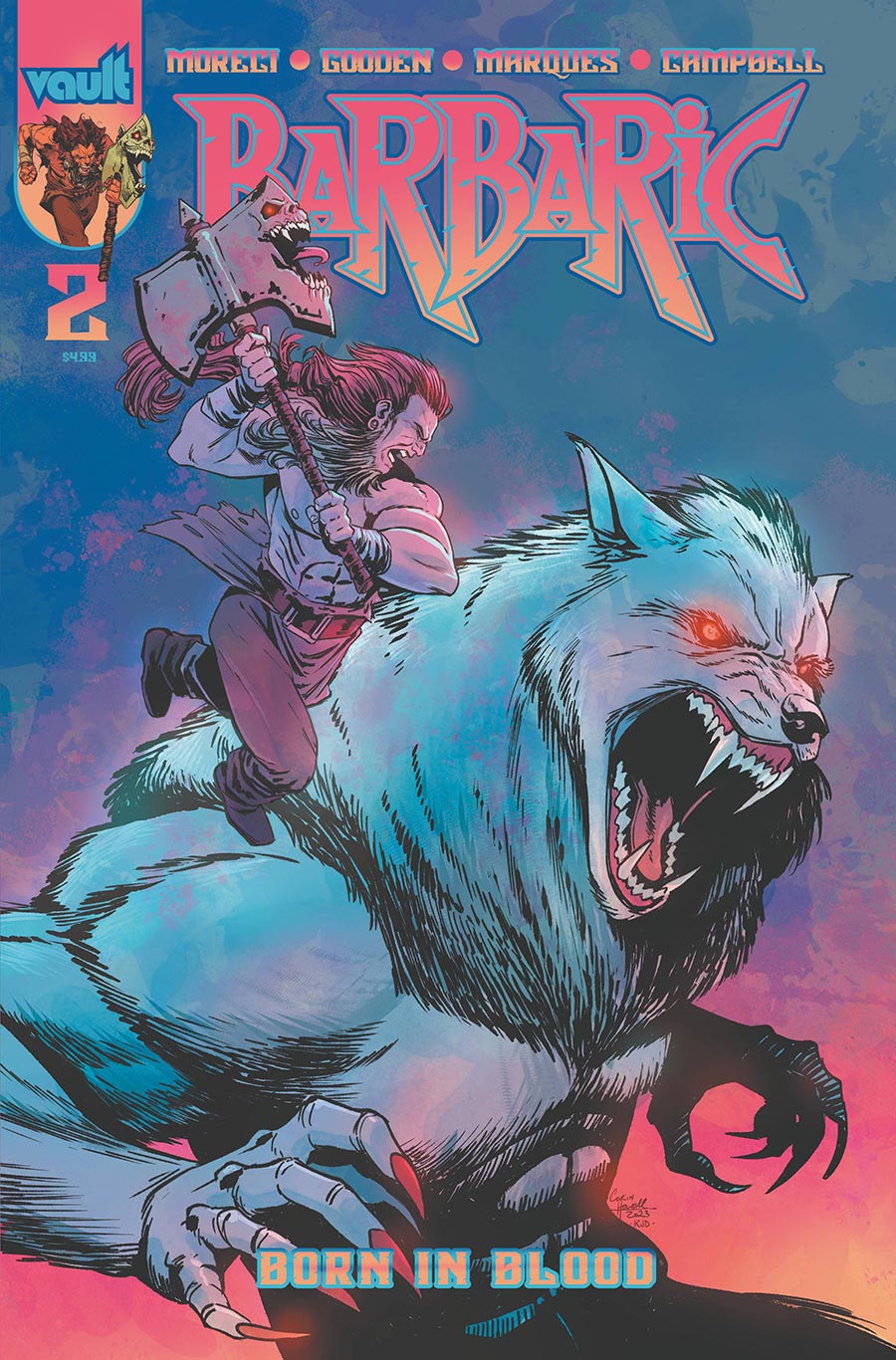 Barbaric Born In Blood #2 Cover B Variant Corin Howell Premium Cover