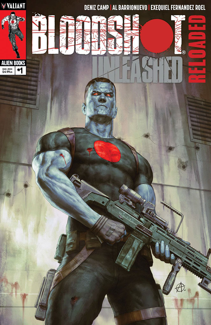 Bloodshot Unleashed Reloaded #1 Cover A Regular Agustin Alessio Cover