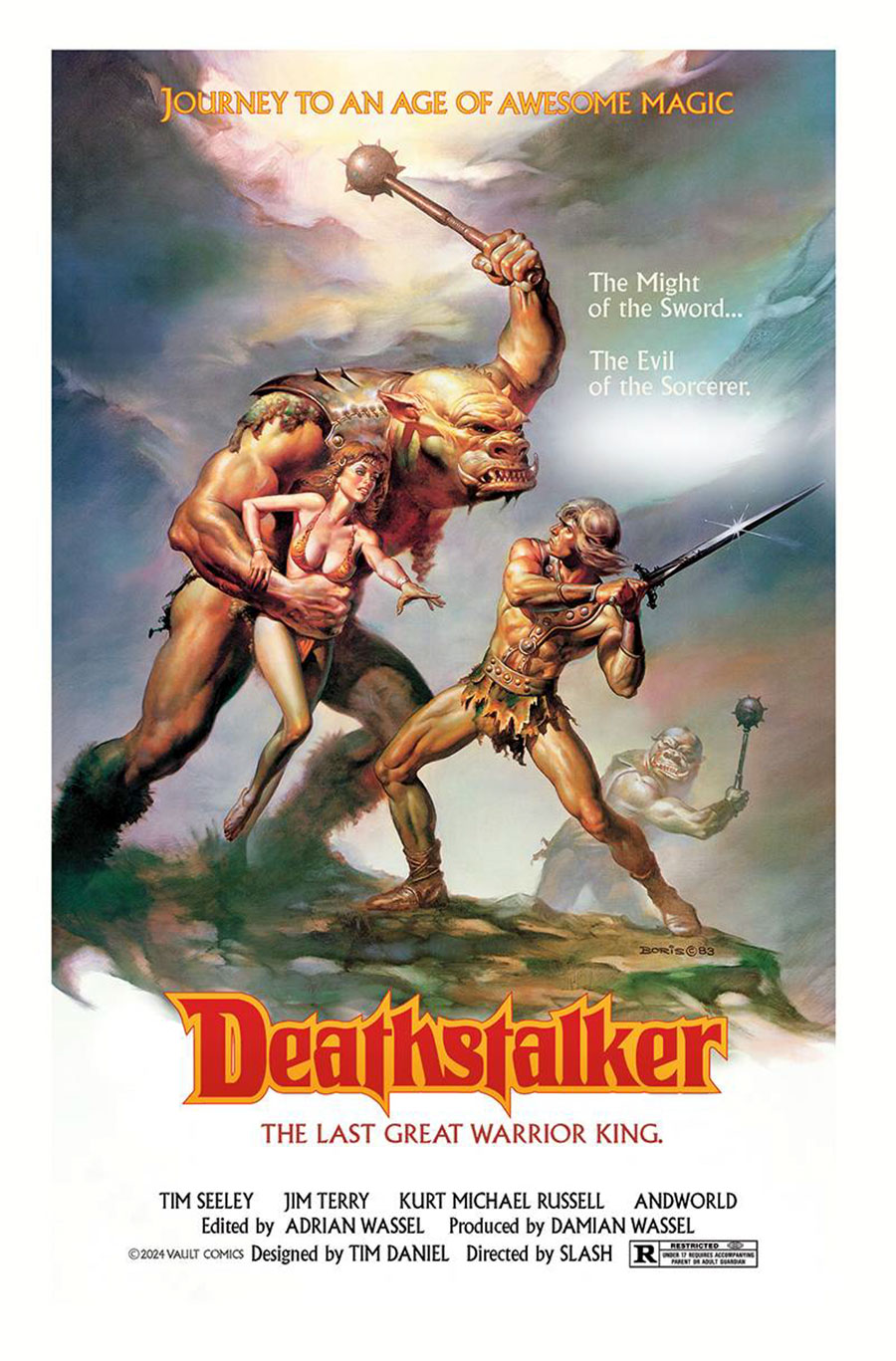 Slash Presents Deathstalker The Return Of The Last Great Warrior King #1 Cover F Variant Boris Vallejo Premium Cover