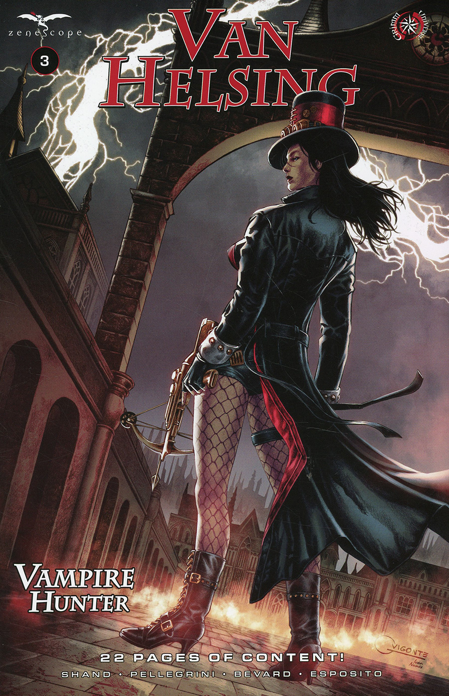 Grimm Fairy Tales Presents Van Helsing Vampire Hunter #3 Cover A Geebo Vigonte