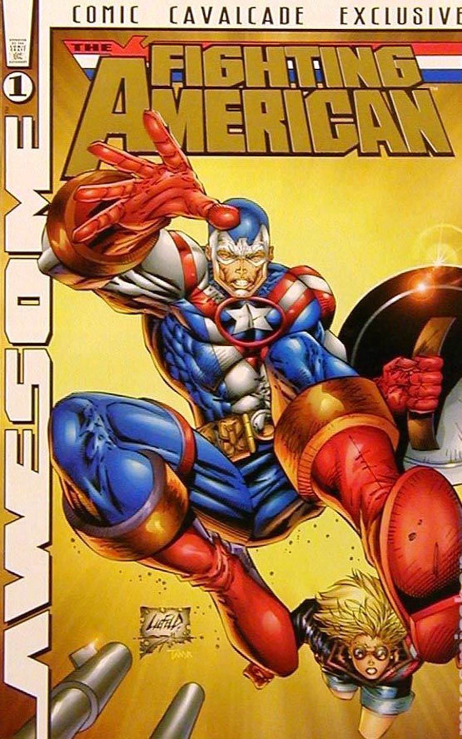 Fighting American Vol 3 #1 Cover G Comic Cavalcade Gold Edition