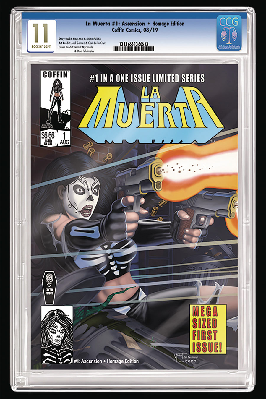 La Muerta Devious #1 Cover D Variant Marat Mychaels Homage Slabbed Edition