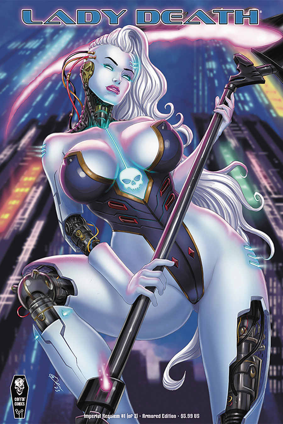 Lady Death Imperial Requiem #1 Cover B Variant David Harrigan Armored Cover
