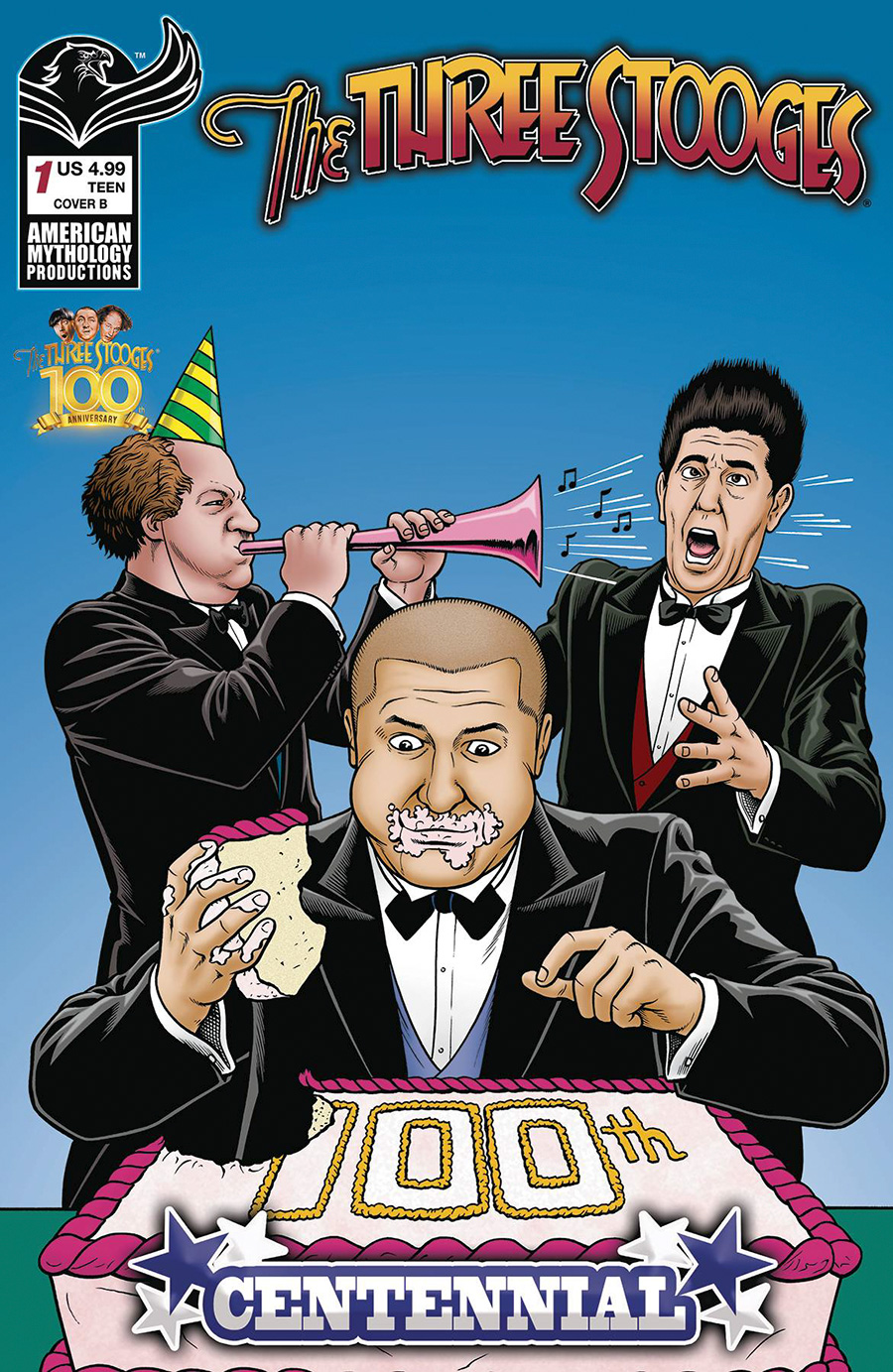 Three Stooges Centennial #1 (One Shot) Cover A Regular Brendon Fraim & Brian Fraim Cover