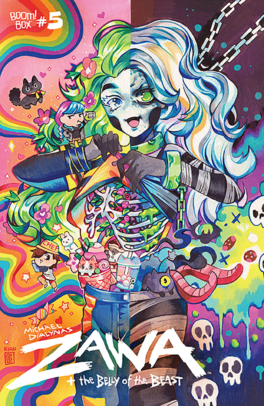Zawa And The Belly Of The Beast #5 Cover B Variant Rian Gonzales Cover