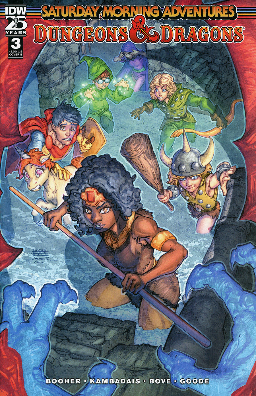 Dungeons & Dragons Saturday Morning Adventures 2 #3 Cover B Variant Freddie E Williams II Cover