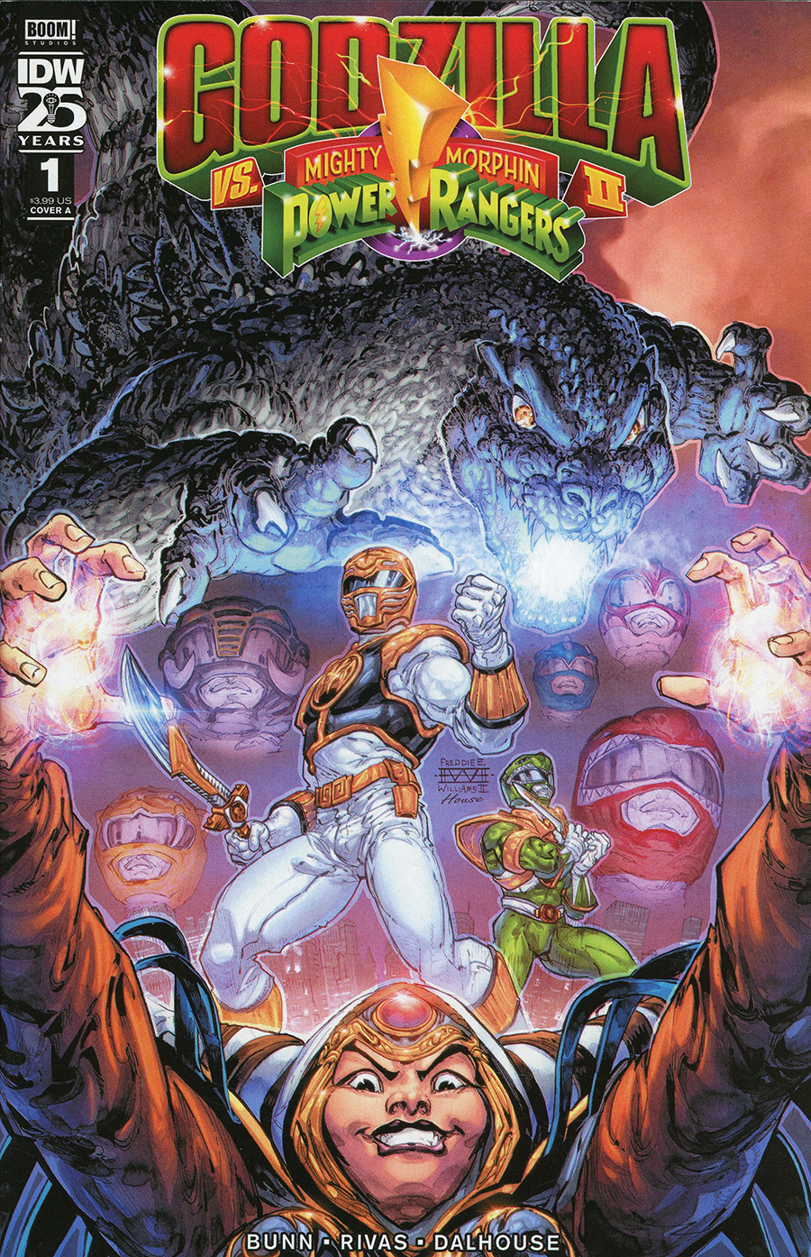 Godzilla vs Mighty Morphin Power Rangers II #1 Cover A Regular Freddie E Williams II Cover