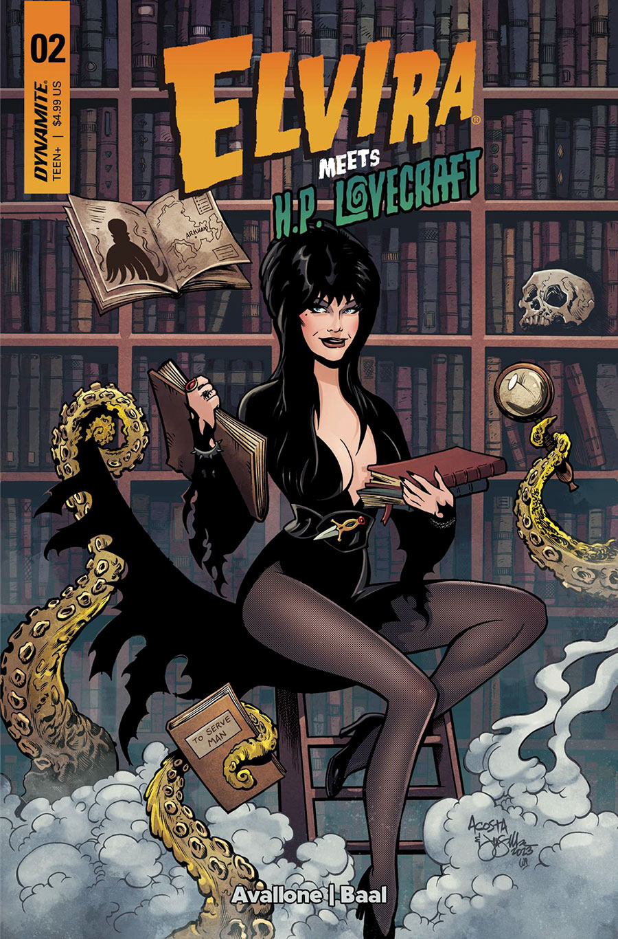 Elvira Meets HP Lovecraft #2 Cover A Regular Dave Acosta Cover