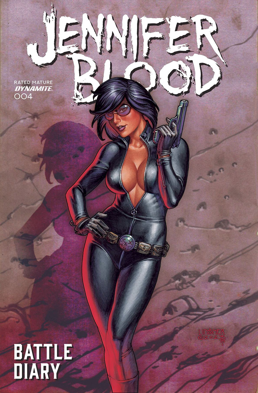 Jennifer Blood Battle Diary #4 Cover A Regular Joseph Michael Linsner Cover