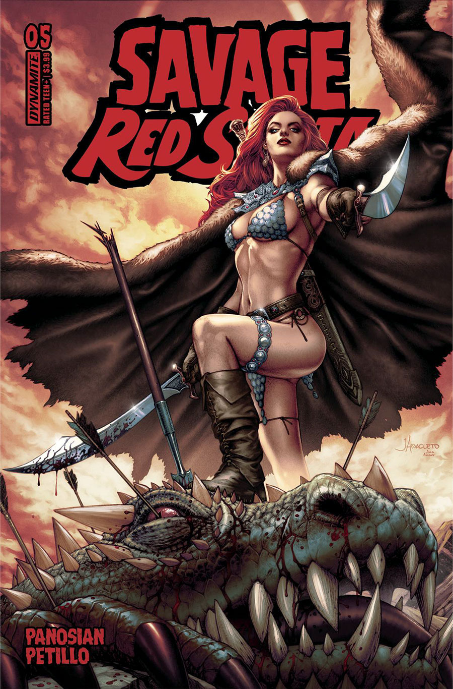 Savage Red Sonja #5 Cover C Variant Jay Anacleto Cover