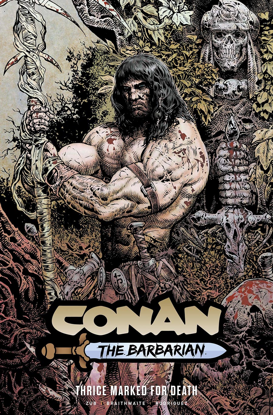 Conan The Barbarian (2023) Vol 2 Thrice Marked For Death TP Direct Market Liam Sharp Variant Cover