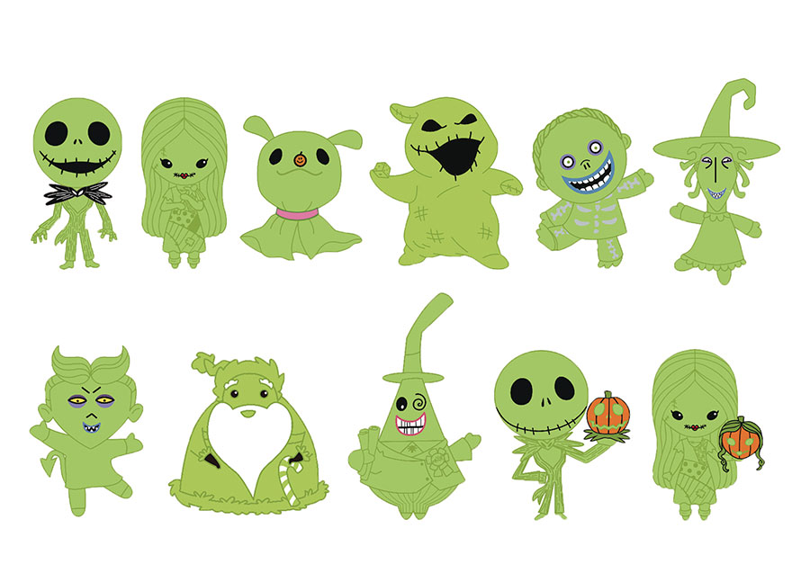 Nightmare Before Christmas 3D Foam Bag Clip Series 8 Blind Mystery Box