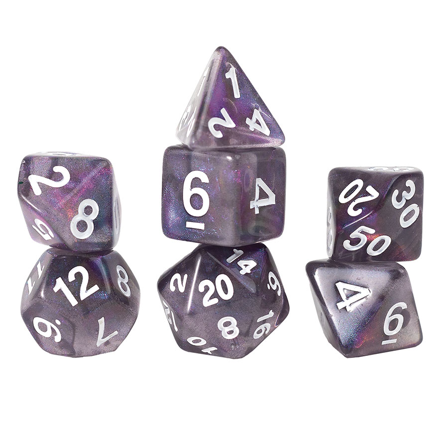 RPG Dice Treasure Series 7-Piece Dice Set - Amethyst