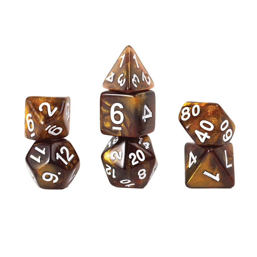 RPG Dice Treasure Series 7-Piece Dice Set - Topaz