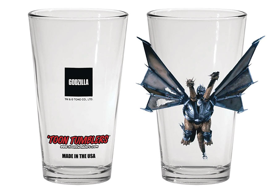Toho Toon Tumblers Pint Glass - Mecha Ghidorah