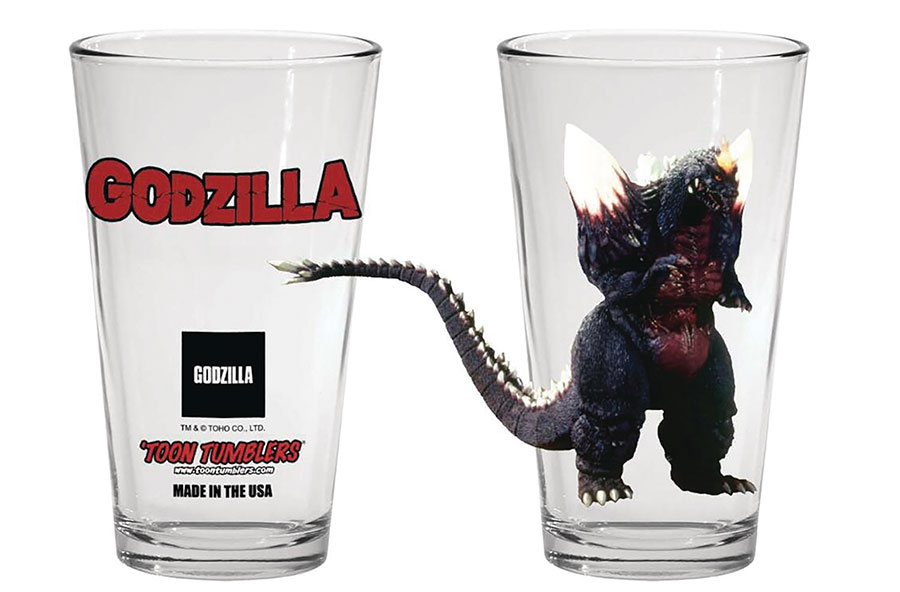 Toho Toon Tumblers Pint Glass - Space Godzilla