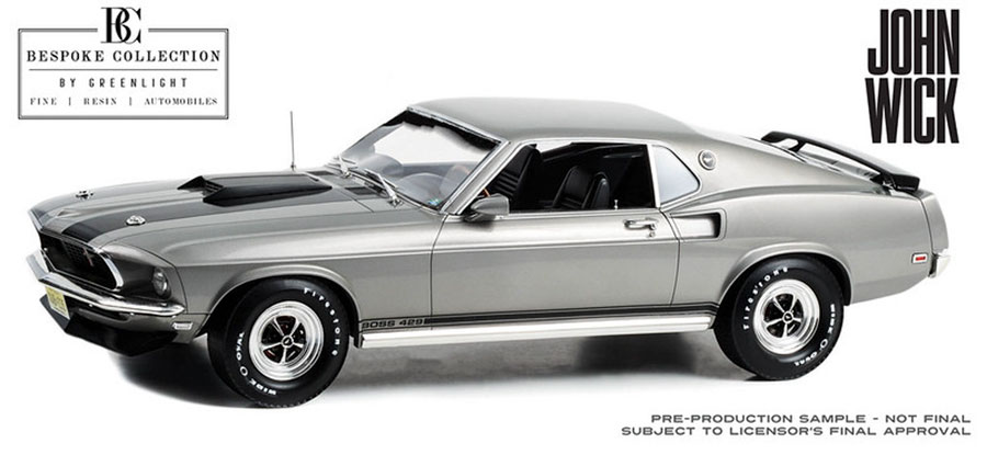 Bespoke Collection John Wick 1969 Ford Mustang Boss 429 1/12 Scale Die-Cast