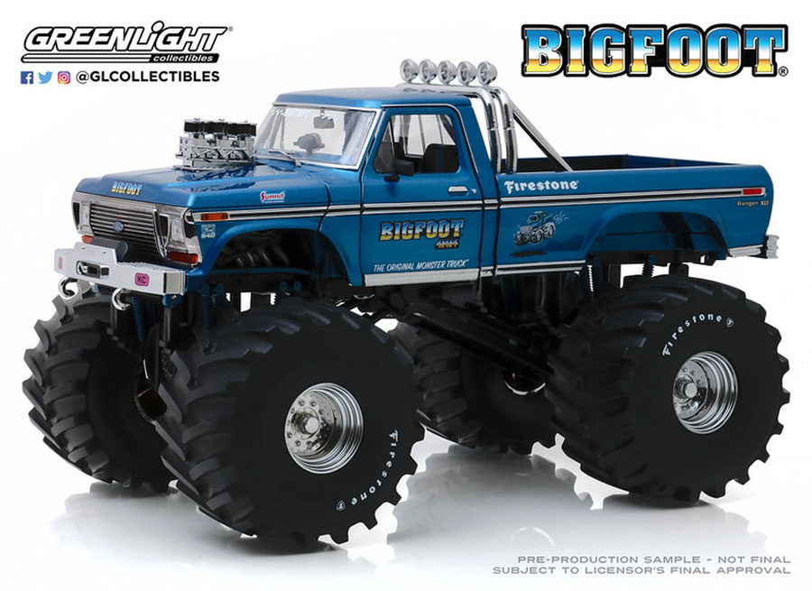 Kings Of Crunch Bigfoot #1 1974 Ford F-250 66-Inch Tire Monster Truck 1/18 Scale Die-Cast