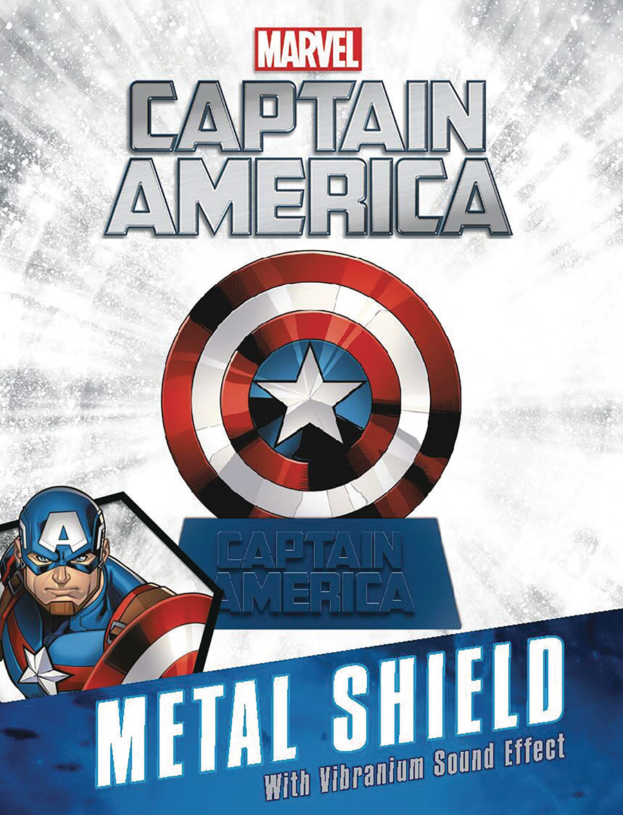 Marvel Captain America Metal Shield With Vibranium Sound Effect Gift Set