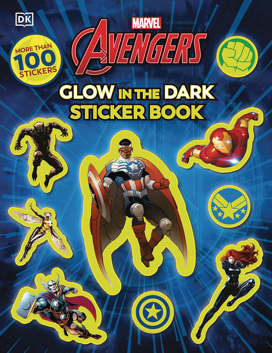 Marvel Avengers Glow-In-The-Dark Sticker Book SC