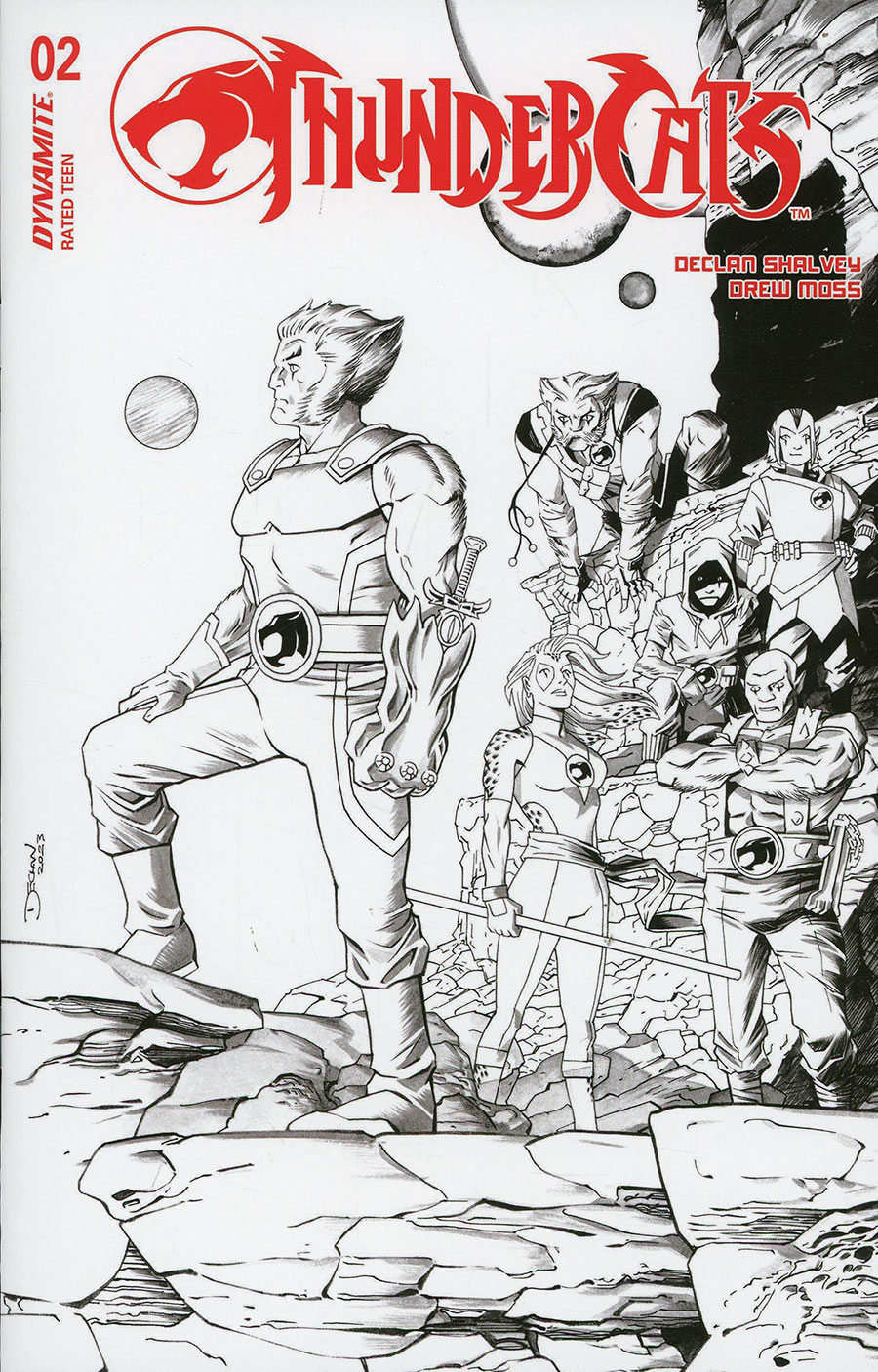 Thundercats Vol 3 #2 Cover L Incentive Declan Shalvey Line Art Cover