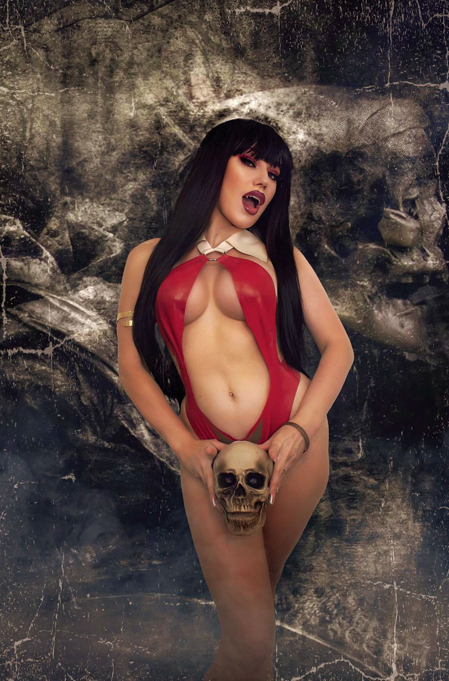 Vampirella Vol 8 #667 Cover G Incentive Rachel Hollon Cosplay Photo Virgin Cover