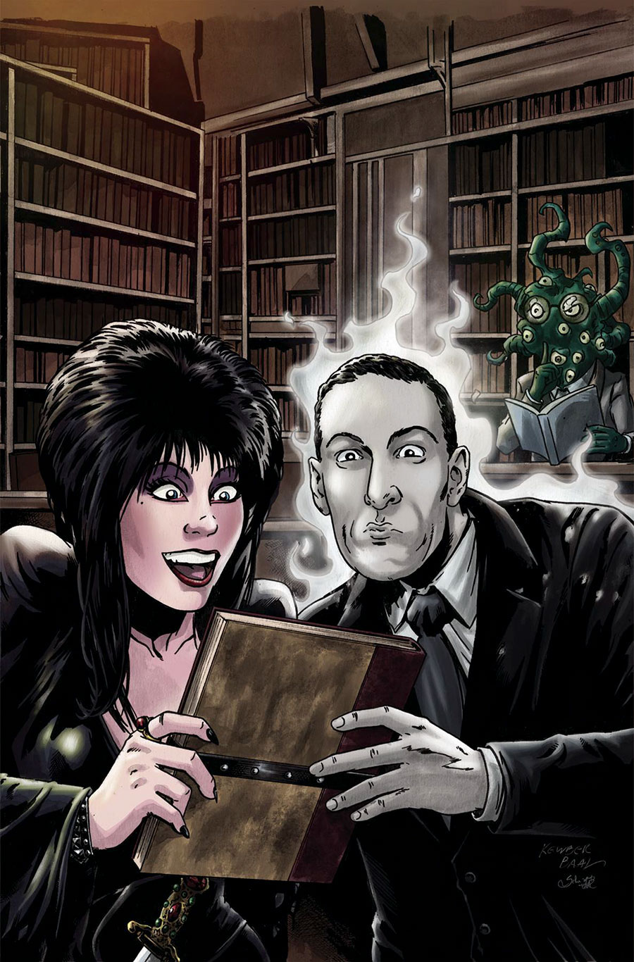 Elvira Meets HP Lovecraft #2 Cover H Incentive Kewber Baal Virgin Cover