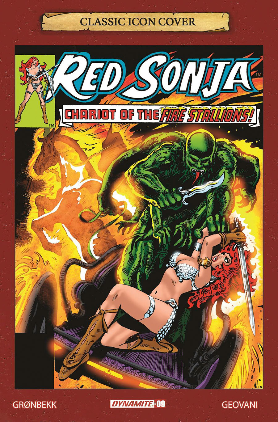 Red Sonja Vol 10 #9 Cover G Incentive Frank Thorne Icon Variant Cover