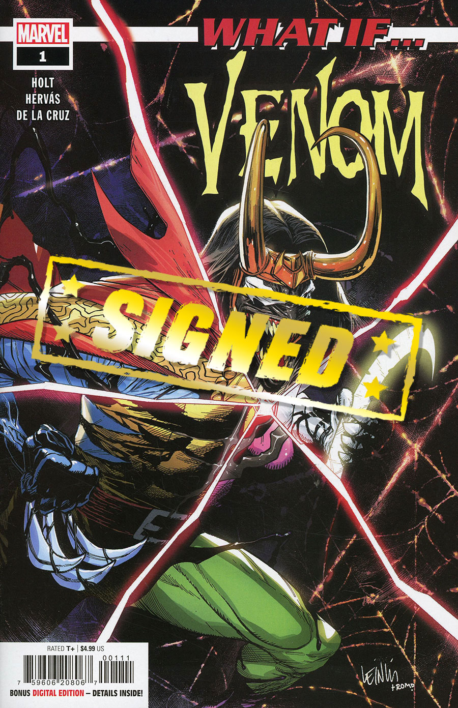 What If Venom #1 Cover K DF Signed By Jeremy Holt