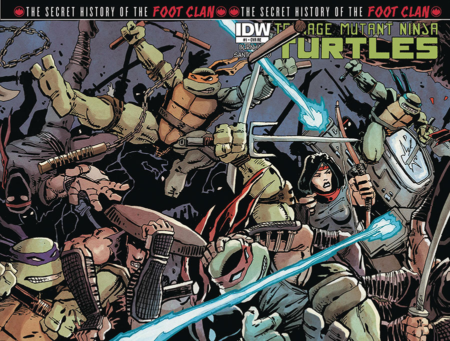 Teenage Mutant Ninja Turtles Secret History Of The Foot Clan #1 Cover I DF Exclusive Silver Signature Series Signed By Erik Burnham With Bonus Unsigne