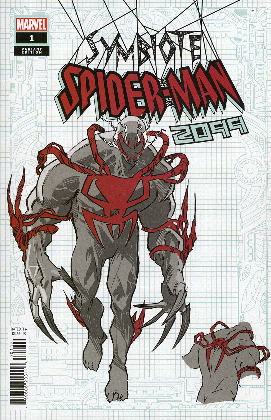 Symbiote Spider-Man 2099 #1 Cover E Incentive Roge Antonio Design Variant Cover