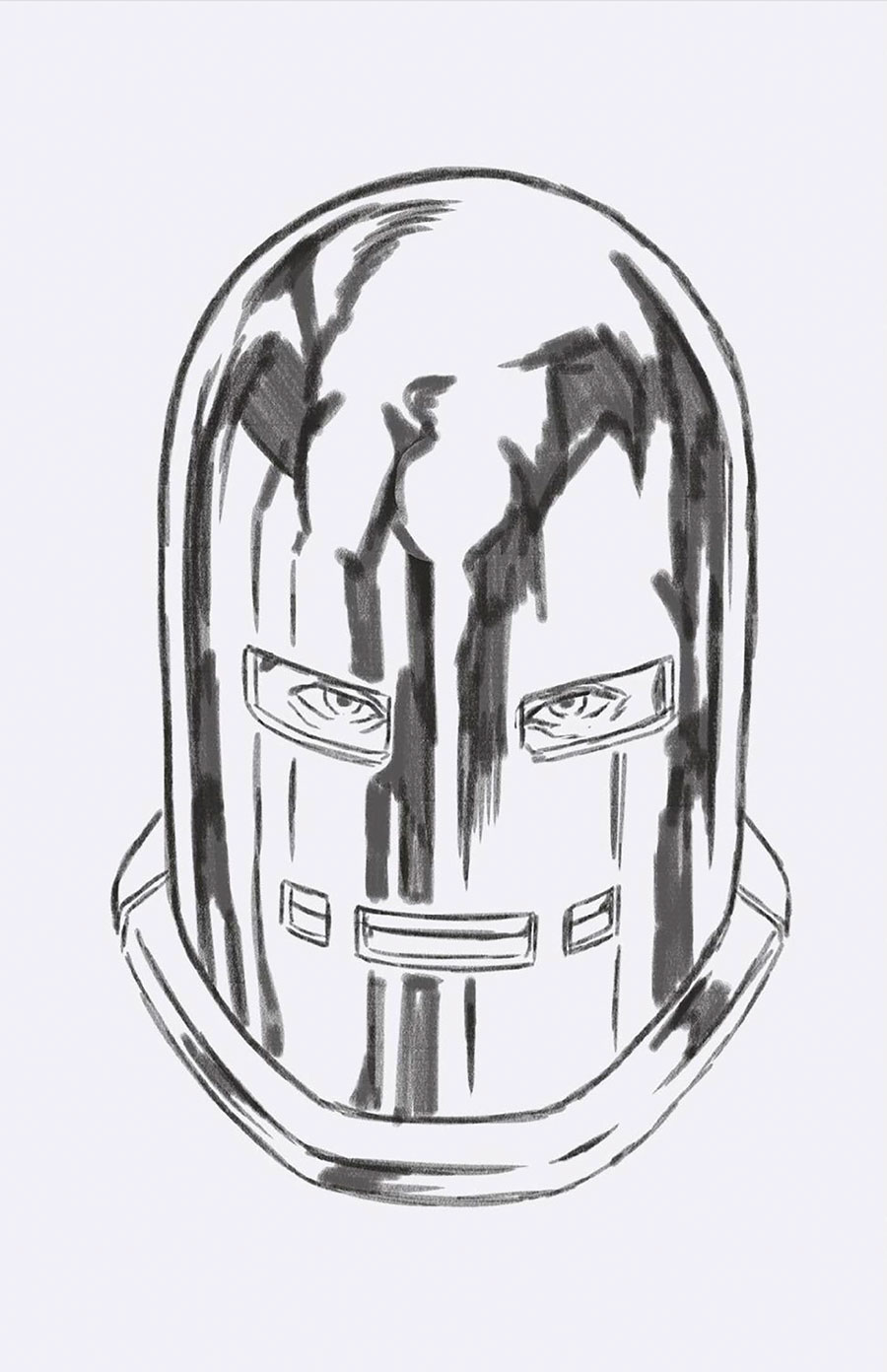 Invincible Iron Man Vol 4 #16 Cover E Incentive Mark Brooks Headshot Sketch Virgin Cover