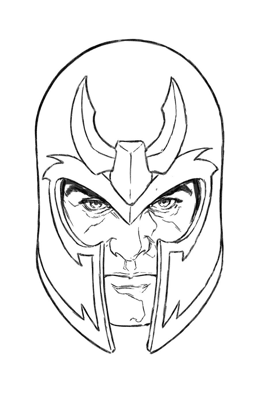 Resurrection Of Magneto #3 Cover D Incentive Mark Brooks Headshot Sketch Virgin Cover