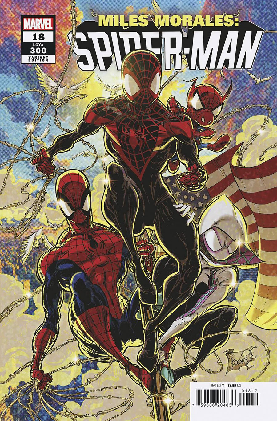 Miles Morales Spider-Man Vol 2 #18 Cover G Incentive Kaare Andrews Variant Cover (#300)