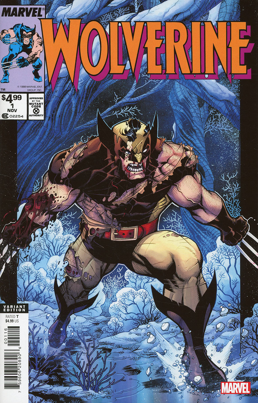 Wolverine By Claremont & Buscema #1 Facsimile Edition Cover D Incentive Nick Bradshaw Variant Cover