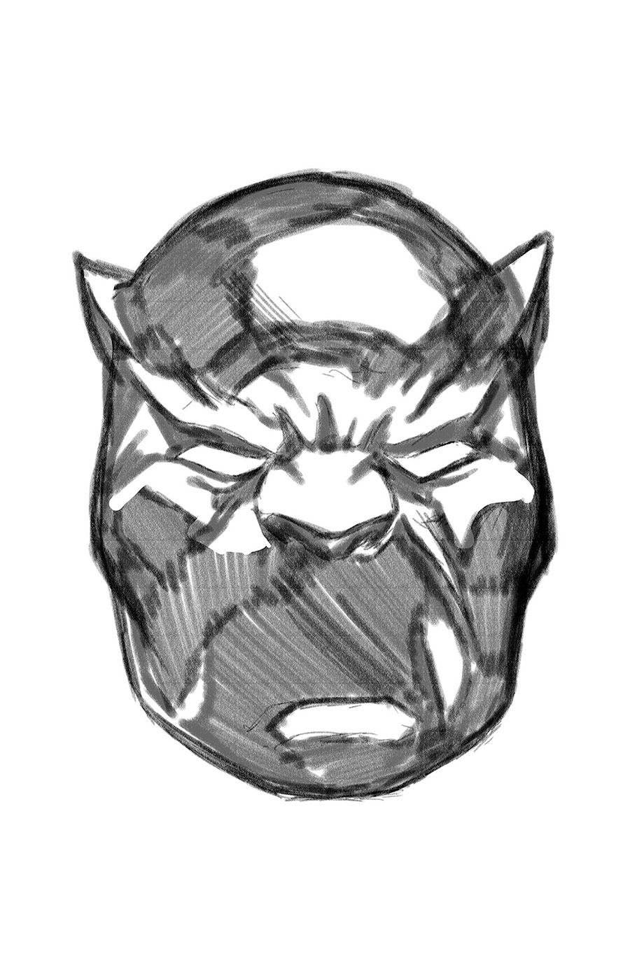 Black Panther Vol 9 #10 Cover C Incentive Mark Brooks Headshot Sketch Virgin Cover