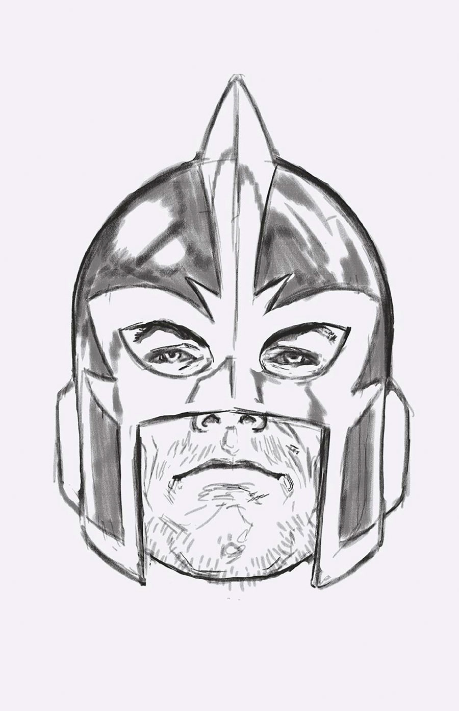 Avengers Vol 8 #11 Cover F Incentive Mark Brooks Headshot Sketch Virgin Cover