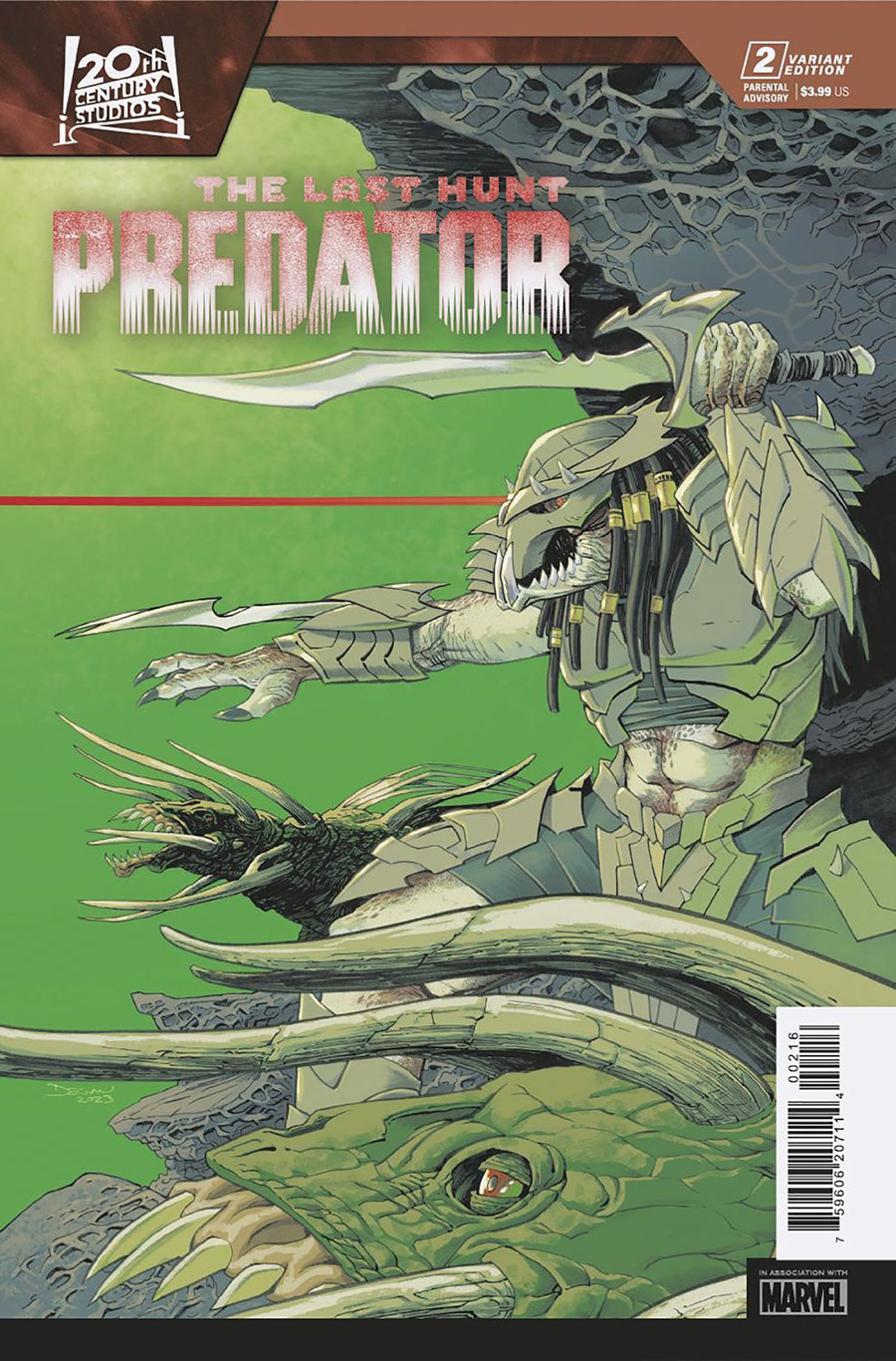 Predator The Last Hunt #2 Cover C Incentive Declan Shalvey Variant Cover